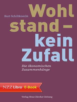 cover image of Wohlstand – kein Zufall